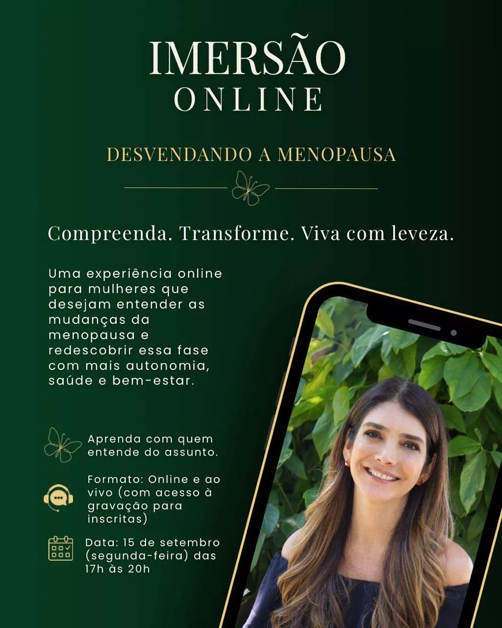 Capa do curso Desvendando a Menopausa, de Bianca Innocencio